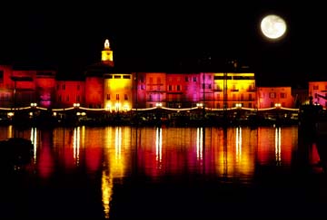 St. Tropez at night